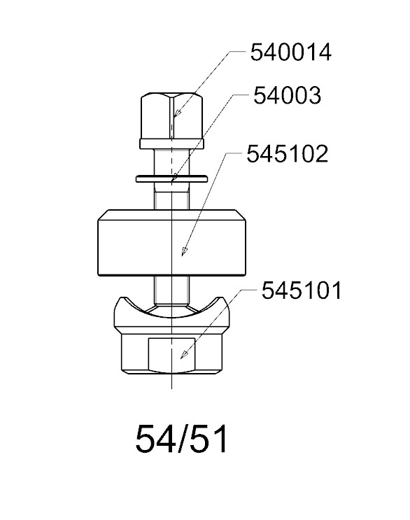 PERFORADOR REDONDO PARA CHAPA  FORZA  SERIE 54